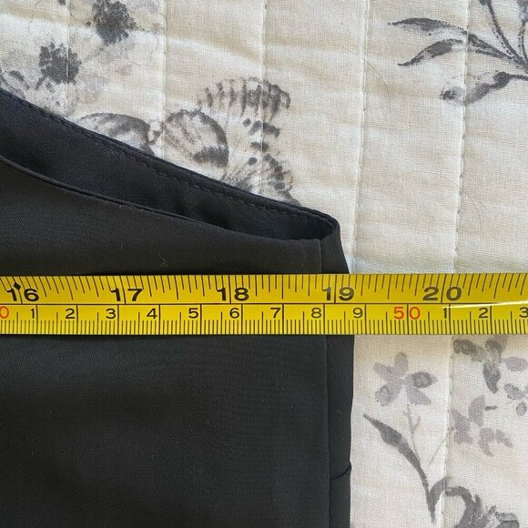 Amanda Uprichard One Shoulder Ruffle Black Top Blouse Evening Party Size LARGE - Picture 6 of 8